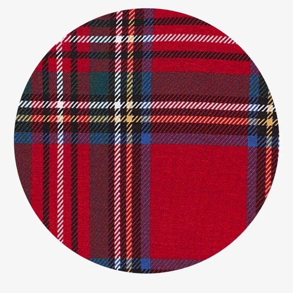 Posh Peanut Red Tartan Plaid Ruffled Leggings - Picture 4 of 11